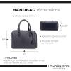 imageLONDON FOG CALLA Handbag for Women Barrel Bag Vegan Leather Purse