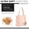 imageLONDON FOG QUENDI Tote Bag for Women Vegan Leather Shoulder Bag with ID Wallet