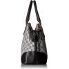 imageLondon Fog Camilla Triple Satchel WhiteBlack Logo
