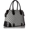 imageLondon Fog Camilla Triple Satchel WhiteBlack Logo