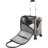 imageLondon Fog Oxford III 8Wheel Under Seat Bag BlackWhite CarryOn 15InchBlackWhite