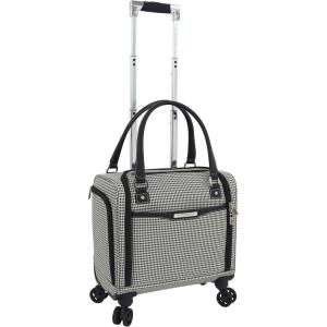imageLondon Fog Oxford III 8Wheel Under Seat Bag BlackWhite CarryOn 15InchBlackWhite