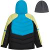 imageLONDON FOG Boys Heavyweight Hooded Puffer Jacket with SherpaLined Hood ampamp Fleece BeanieLime