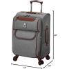 imageLONDON FOG Westminster Expandable Spinner Grey 20quot Carry On