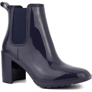 imageLONDON FOG Womens Prite High Heeled Rain BootNavy