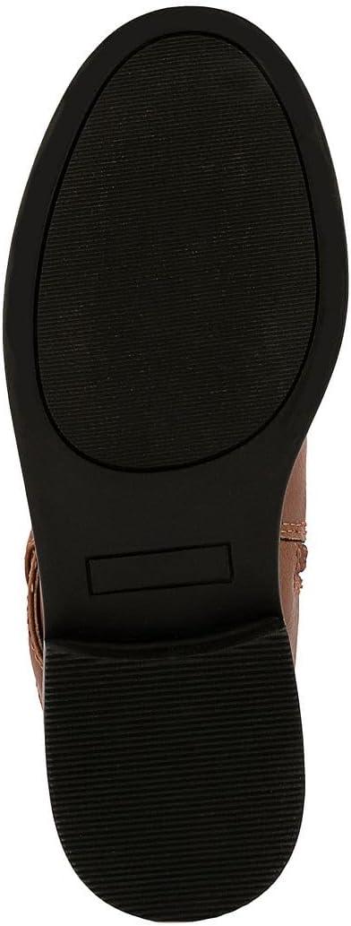imageLONDON FOG Girls Brooke Knee High Fashion Boot Zip Up Boot With Fashion BuckleCognac