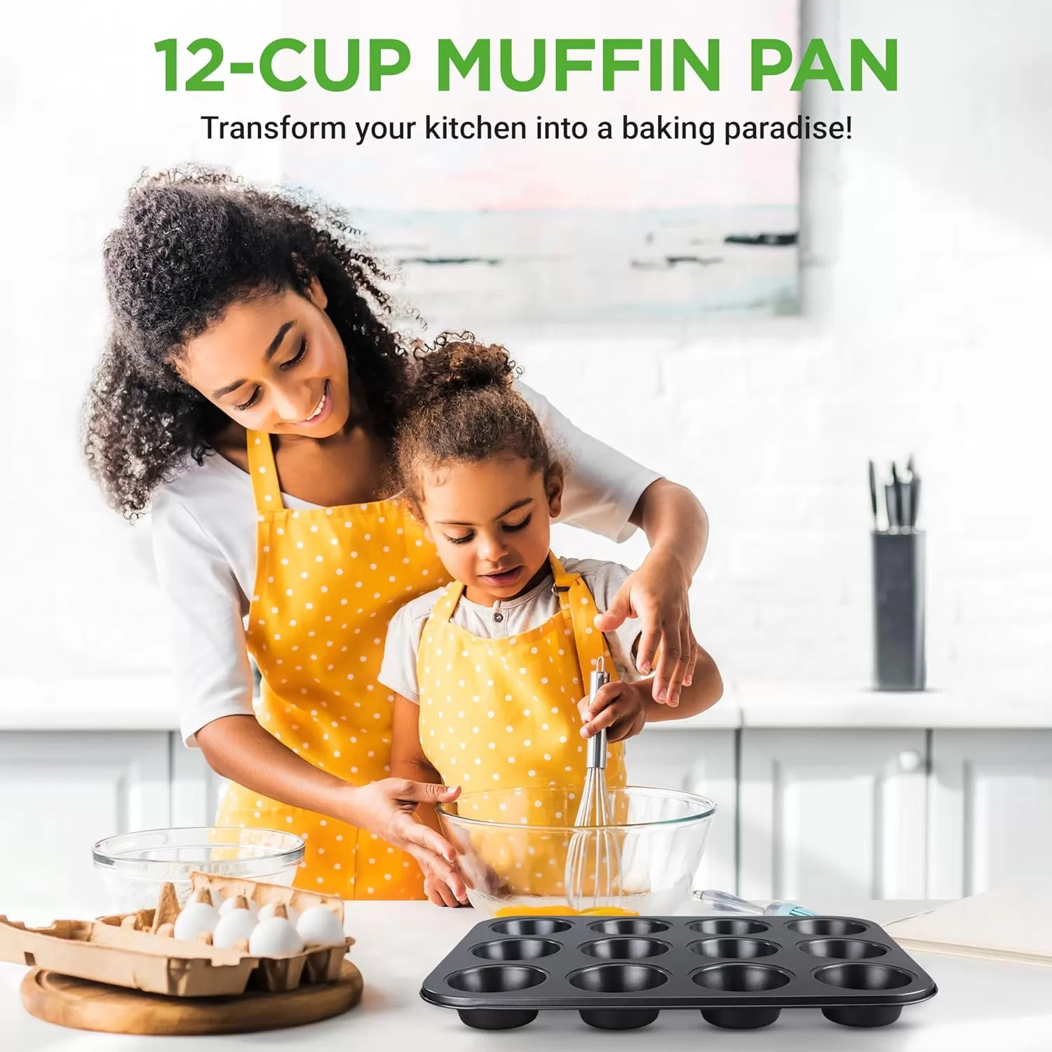 imageNutriChef 12cup Golden Oven Muffin Pan NonStick Coated Layer Surface Even Heating Muffin Tray for Muffins Cupcakes Pastries ampamp Mini Pies Used for Model Number NCBK6TR7 and NCBK6TR75nonstick muffin pan  dark gray