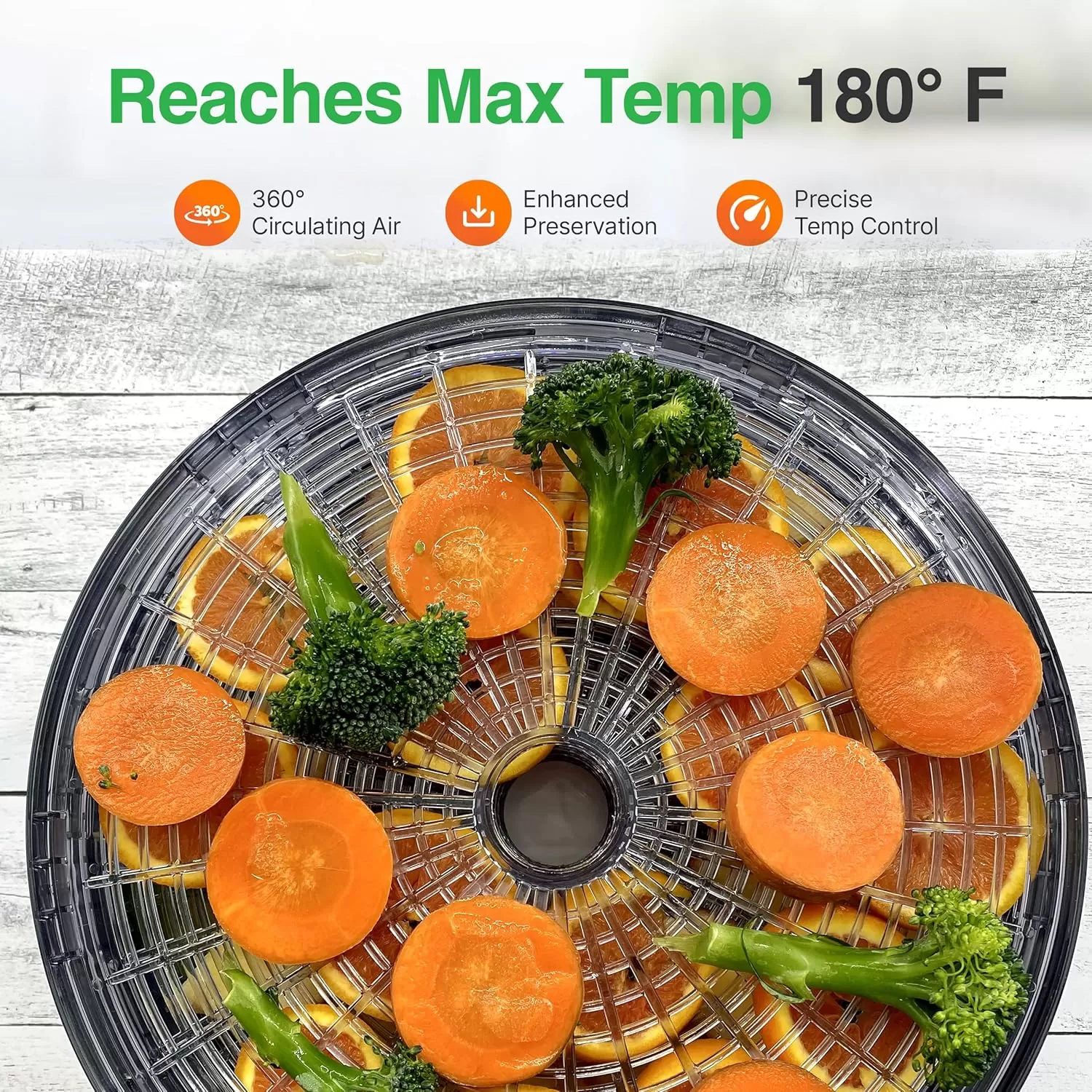 imageNutriChef Food Dehydrator  Dehydrate Beef Jerky Meat Mushrooms Fruits ampamp Vegetables at Home  Utilizes HighHeat Circulation for Even Dehydration  Includes 5 EasytoClean Trays  WhiteBlack