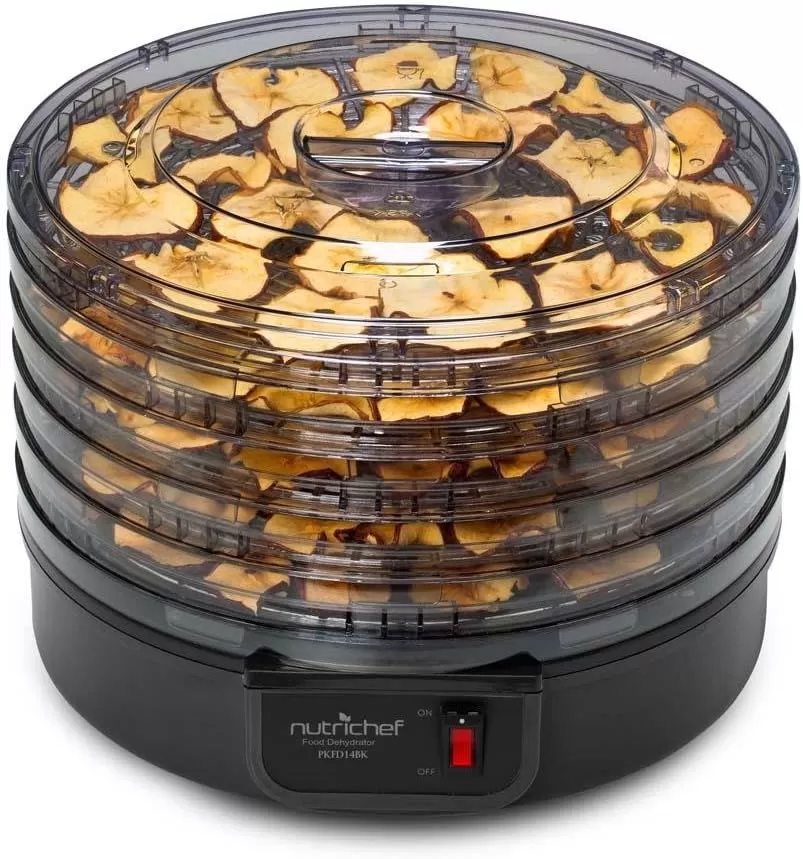 imageNutriChef Food Dehydrator Machine  Professional Electric MultiTier Food Preserver Meat or Beef Jerky Maker Fruit ampamp Vegetable Dryer with 5 Stackable Trays