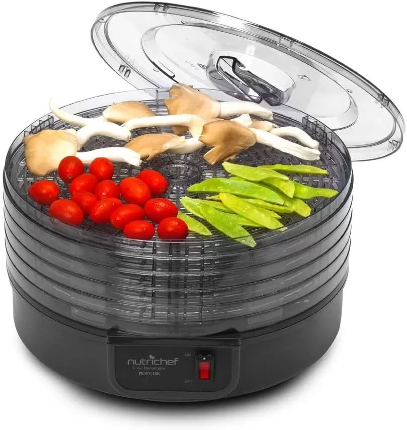 imageNutriChef Food Dehydrator Machine  Professional Electric MultiTier Food Preserver Meat or Beef Jerky Maker Fruit ampamp Vegetable Dryer with 5 Stackable Trays