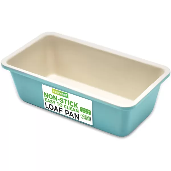 imageNutriChef 9inch Ceramic Bread Loaf Pan NonStick Coated Layer Surface Great for Food Preparation Serving Pastry Dessert Baking