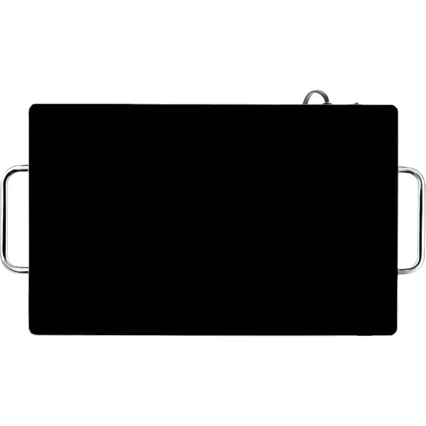 imageNutriChef Stainless Warming Hot Plate  Keep Food Warm w Portable Electric Food Tray Dish Warmer w Black Glass Top For Restaurant Parties Buffet Serving Table or Countertop Use