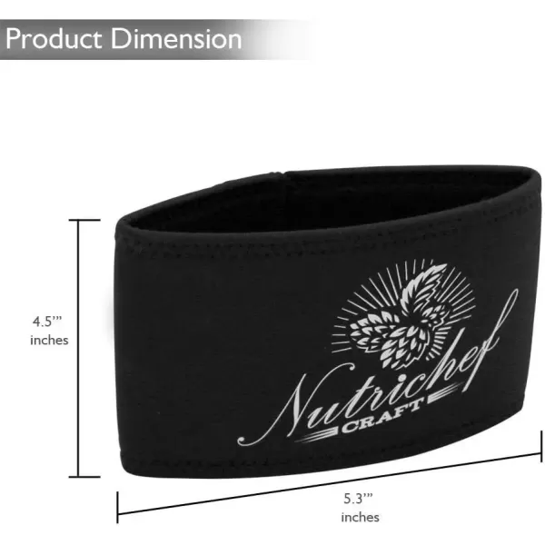 imageNutriChef Keg Koozie for Homebrew Mini Keg PKBRTP50 64oz  Quality Neoprene Insulation Keggle Jacket Keeps Your Beverage Cold for Up to 3 Hours  PRTPKBRTP5010