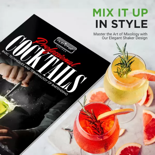 imageNutriChef Mixology Bartender Cocktail Shaker Set  Includes 15 ampamp 30 oz Stainless Steel Shakers 6 Bottle Pourers ampamp More  Essential Martini Making Kit  Drink Mixing Set  15 Piece Cocktail Bar Set3 Piece set