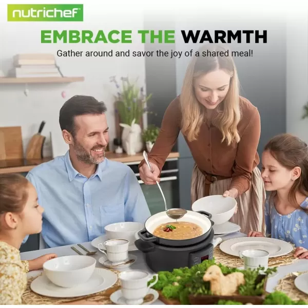 image6 Quart Electric Dutch Oven  1500W 5in1 Enamel Coated Cast Iron Pot with Stainless Steel Lid  Precise Temperature Control  Includes 2 Silicone Pot Holders ampamp Heat Resistant Pad  RedBlack