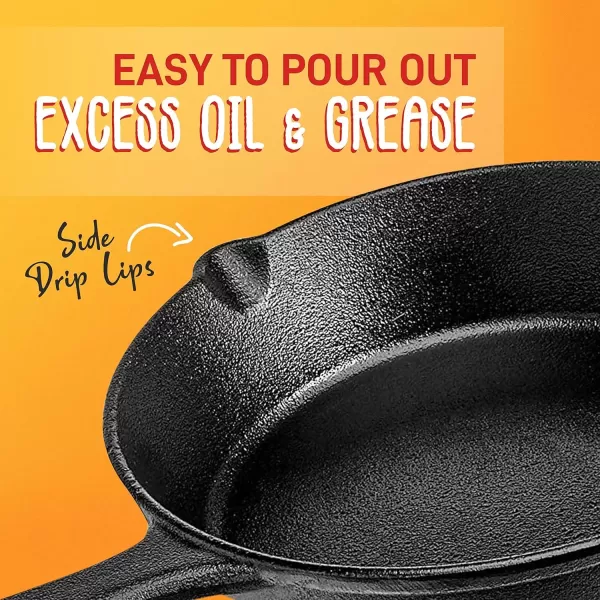 imageNutriChef  NCCI10 NutriChef PreSeasoned Cast Iron Fry Pan with Glass Lid ampamp Silicone Handle 10 inch BlackBlack