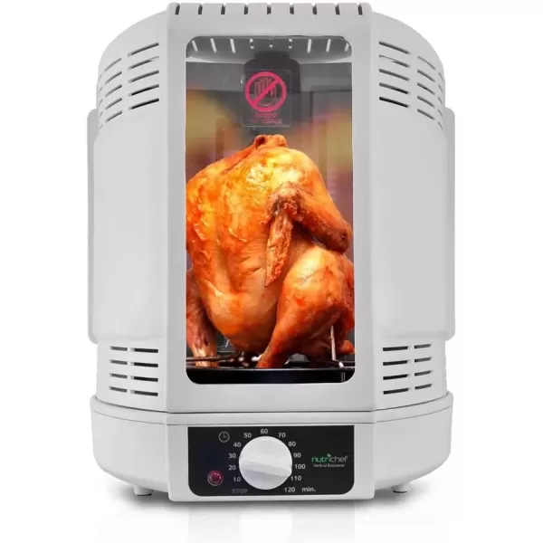 imageNutriChef AZPKRT15 Vertical Rotisserie Cooker 1 pounds White
