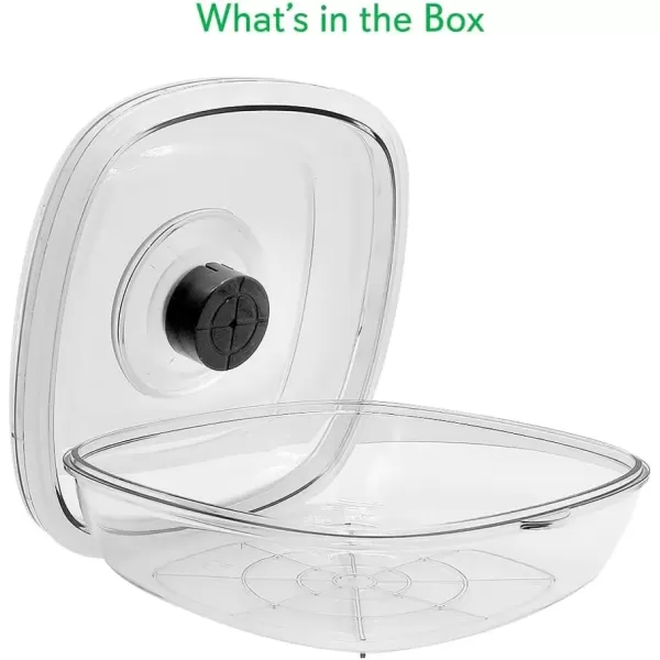 imageNutriChef Air Vacuum Seal Food Container  1 Liter Capacity Kitchen Reusable Airtight Food Saver Sealer Storage Box Canister Meal Prep Lunch Bread Cereal Keeps Food Fresh Tasty  PKVSCN1LContainer