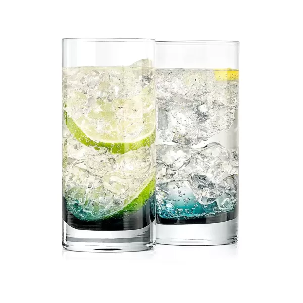 imageNutriChef 125oz Highball Glasses  4pc Tall Glass Set Water Glasses Drinking Glasses Bar Glassware And Cocktail Mixed Drinks Set Dishwasher Safe2 pack