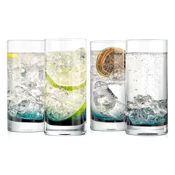 imageNutriChef 125oz Highball Glasses  4pc Tall Glass Set Water Glasses Drinking Glasses Bar Glassware And Cocktail Mixed Drinks Set Dishwasher Safe4 pack