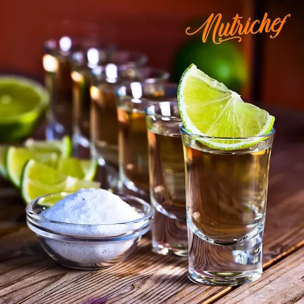 imageNutriChef 4 Pack Clear Shot Glasses  1 Oz Elegant Round Shot glass Set of 4  Stable Base Thermal Shock Resistant  For HotCold Drink Whiskey Vodka Tequila Shots Cordial Espresso8pack