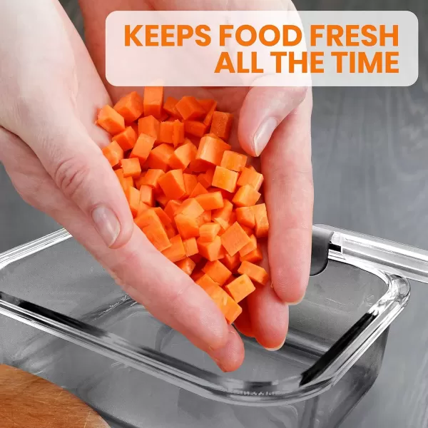 imageNutriChef Glass Food Storage Containers with Lids  12 Piece Stackable Heavy Duty Meal Prep Containers  Mixed Sizes for Food Snacks Fruit ampamp More  Microwave Freezer ampamp Dishwasher Safe BlueGray
