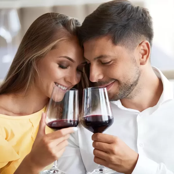 imageNutriChef Stem Wine Glasses Set of 2 22oz Crystal Clear Red or White Wine Glass Seamless Bowl LeadFree ampamp Dishwasher Safe Glasses for Wine Drink Water Restaurants And Housewarming Gifts