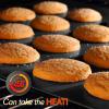 imageNutriChef Premium 10Piece Bakeware Set  Flexible Nonstick Carbon Steel Stylish Red Silicone Handles Oven Safe Up to 450F Dishwasher Safe Ideal for Baking Cakes Muffins ampamp More