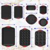 imageNutriChef Premium 10Piece Bakeware Set  Flexible Nonstick Carbon Steel Stylish Red Silicone Handles Oven Safe Up to 450F Dishwasher Safe Ideal for Baking Cakes Muffins ampamp More