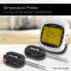 imageUpgraded Barbecue Thermometer Temperature Probes  2 Pcs Stainless Steel for NutriChef PWIRBBQ80 Bluetooth Wireless BBQ Digital Thermometer  Works w All Kinds of Meat  NutriChef