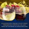 imageNutriChef 15oz Stemless Wine Glasses  Set of 2 Ultra Thin Elegant Red ampamp White Wine Clear Crystal Glass Drinkware LeadFree Hand Blown Seamless Bowl Dishwasher Safe for Any Occasion2 Pack