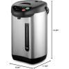 imageNutriChefKitchen Hot Water Urn Pot Insulated Stainless SteelAuto ampamp Manual DispenseAuto BoilerSafety Lock Shutoff 338 QT 32L  Auto Boiler Shut Off One sizeWater Urn Pot