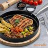 imageNutriChef 11quot Square Grill Pan Non Stick  High Ridges HardAnodized Stove Top Griddle Strong Handles Dishwasher SafeBlack