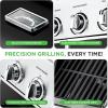 imageNutriChef HeavyDuty 5Burner Propane Gas Grill  Stainless Steel Grill 4 Main Burner with 1 side burner 52000 BTU Grilling Capacity Electronic Ignition System Builtin Thermometer  NCGRIL2Gas Grill