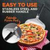 imageNutriChef NutriChefKitchen Pizza Peel for Oven and GrillDurable and Safe Aluminum Base with Stainless Steel Handle One Size