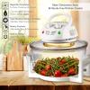 imageNutriChef Air Fryer Halogen Infrared Convection Oven  Large 13 Quart Glass Air Fryer OilFree Quick Healthy Meals Multicooker with Time ampamp Temperature Controls Roast Fry Toast or Crisp