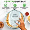 imageNutriChef Halogen Oven Countertop Air Fryer  1200W 13QT Infrared Convection Cooker w Stainless Steel Cooking Bowl For Healthy Meals Great for Chicken Steak Fish Ribs Shrimp More AZPKAIRFR48