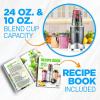 imagePersonal Electric Single Serve Blender  600W Professional Kitchen Countertop Mini Blenderfor Shakes and Smoothies wPulse Blend Convenient LidCover Portable 10 ampamp 20 Oz Cups  NutriChef NCBL60