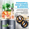 imagePersonal Electric Single Serve Blender  600W Professional Kitchen Countertop Mini Blenderfor Shakes and Smoothies wPulse Blend Convenient LidCover Portable 10 ampamp 20 Oz Cups  NutriChef NCBL60