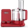 imageNutriChef Food Processor 2 Liter Capacity  Multipurpose ampamp Ultra Quiet Motor  Includes 6 Attachment Blades ampamp Silicone Feet to Prevent Slippage  12 Cup Capacity  PreSet Speed For Easy Use  RedRed
