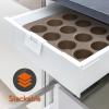 imageNutriChef Muffin Pans for Baking  Nonstick Cupcake Tins w 12Cups Carbon Steel Stackable Cup Cake Tray w 100pcs Parchment Paper Liners  Dishwasher ampamp Oven Safe  2Piece Set BlackGold