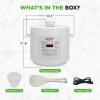 imageNutriChef Electric Pressure Cooker 6 Quart Capacity  9 Function Digital Countertop Pressure Cooker  Adjustable Time ampamp Temperature  Cook Bake Steam Broil ampamp Braise  131 x 114 IN  WhiteWhite