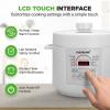 imageNutriChef Electric Pressure Cooker 6 Quart Capacity  9 Function Digital Countertop Pressure Cooker  Adjustable Time ampamp Temperature  Cook Bake Steam Broil ampamp Braise  131 x 114 IN  WhiteWhite