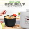imageNutriChef Electric Pressure Cooker 6 Quart Capacity  9 Function Digital Countertop Pressure Cooker  Adjustable Time ampamp Temperature  Cook Bake Steam Broil ampamp Braise  131 x 114 IN  WhiteWhite