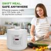 imageNutriChef Electric Pressure Cooker 6 Quart Capacity  9 Function Digital Countertop Pressure Cooker  Adjustable Time ampamp Temperature  Cook Bake Steam Broil ampamp Braise  131 x 114 IN  WhiteWhite