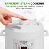 imageNutriChef Electric Pressure Cooker 6 Quart Capacity  9 Function Digital Countertop Pressure Cooker  Adjustable Time ampamp Temperature  Cook Bake Steam Broil ampamp Braise  131 x 114 IN  WhiteWhite