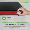 imageNutriChef Electric Warming Tray  Glass Surface Hot Serving Tray  Adjustable Temperature 140F to 230F  Energy Efficient ampamp Space Saving  Perfect for BuffetsParties ampamp More  212 x 165 IN  BlueRed