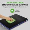 imageNutriChef Electric Warming Tray  Glass Surface Hot Serving Tray  Adjustable Temperature 140F to 230F  Energy Efficient ampamp Space Saving  Perfect for BuffetsParties ampamp More  212 x 165 IN  BlueBlue