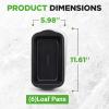 imageNutriChef Loaf Pans Set of 4  NonStick Premium Bread Pans Quick ampamp Even Heat Distribution  Oven Safe To 450 F  No PFOA PFOS ampamp PTFEs  Food Grade Carbon Steel  1161 x 598 x 256 Inches Black6Pack