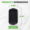 imageNutriChef Loaf Pans Set of 4  NonStick Premium Bread Pans Quick ampamp Even Heat Distribution  Oven Safe To 450 F  No PFOA PFOS ampamp PTFEs  Food Grade Carbon Steel  1161 x 598 x 256 Inches Black4Pack